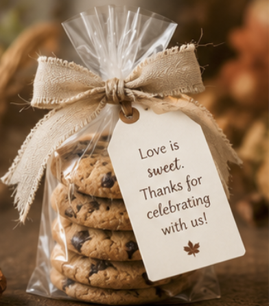 Cookie Wedding Party Favor