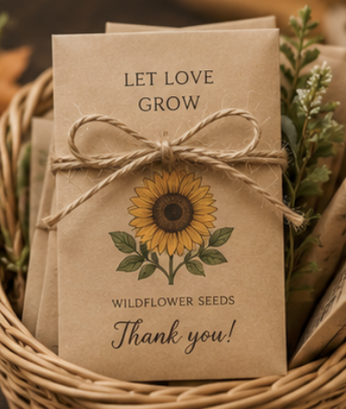 Seeds of Love Wedding Party Favor