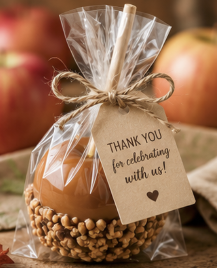 Candied Apple Wedding Party Favors